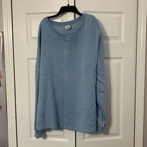 oversized PINK embroidered sweatshirt